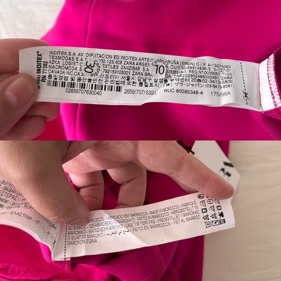 NWT ZARA Fuchsia Strapless Sweetheart Neckline Midi Dress L Blogger Favorite - Picture 10 of 14